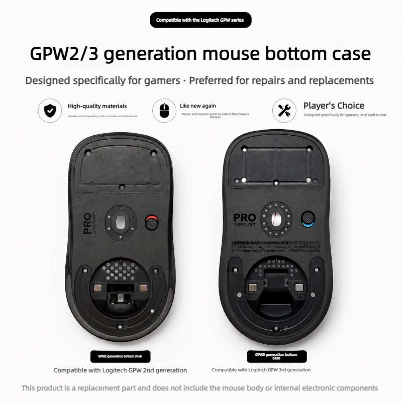 Logitech Mouse G Pro X Superlight - เคสส่วนล่างสำหรับเมาส์ Logitech Gpw2 Gpw3 G Pro