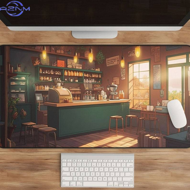 Gaming Accessories Shop - แผ่นรองโต๊ะลายการ์ตูนคาวาอี้ แผ่นรองโต๊ะเกมมิ่งขนาดใหญ่สำหรับร้านกาแฟ แผ่นรองโต๊ะสวยงามน่ารัก อุปกรณ์เสริมสำหรับโต๊ะทำงาน แผ่นรองเมาส์