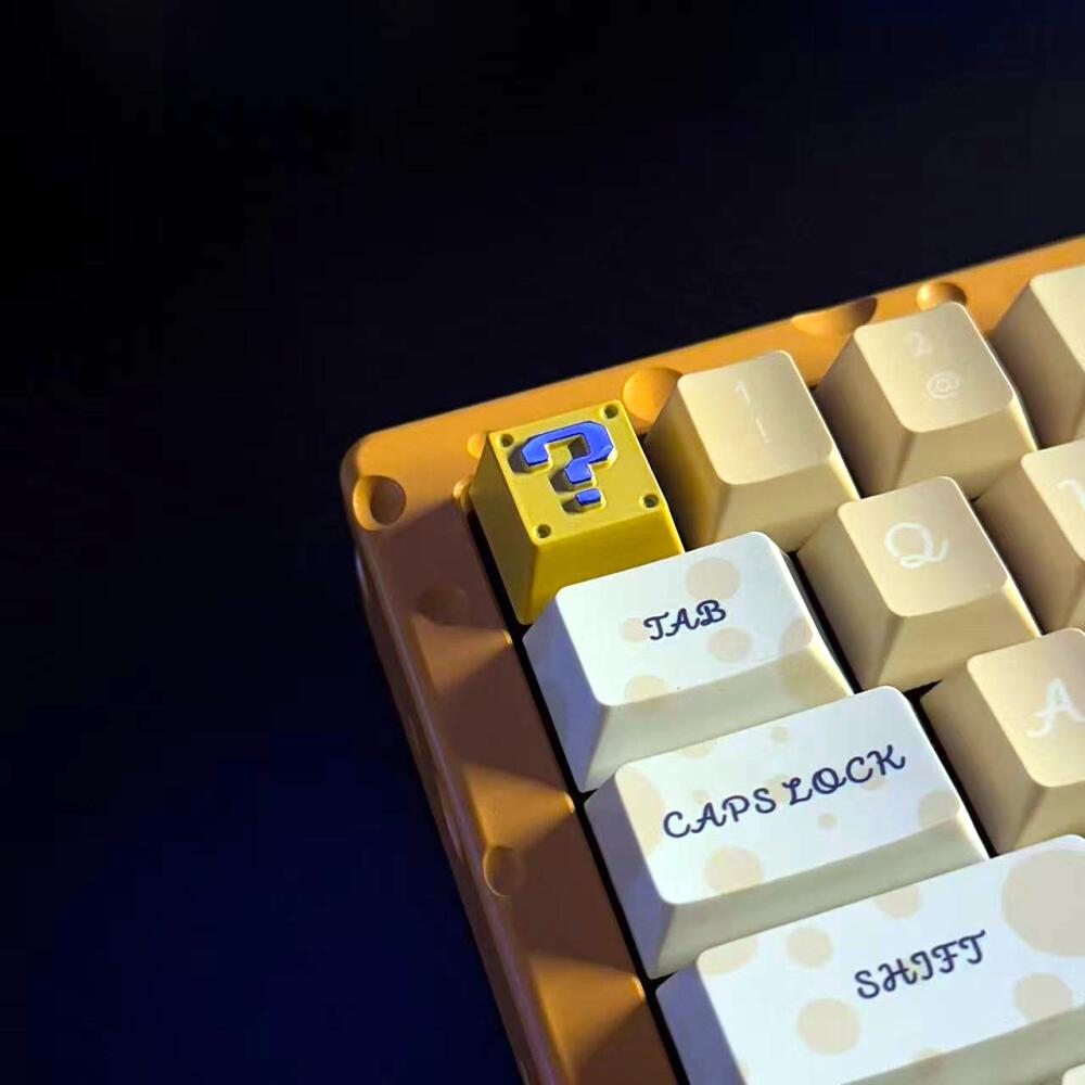 คีย์แคปโลหะลายบล็อกคำถามพิกเซล - Gaming Accessories For Room บทวิจารณ์และราคา